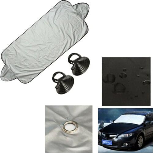 1Pc Car Auto Front Windshield Protector Cover Waterproof Anti-UV Frostproof Snowproof with Suction Cups