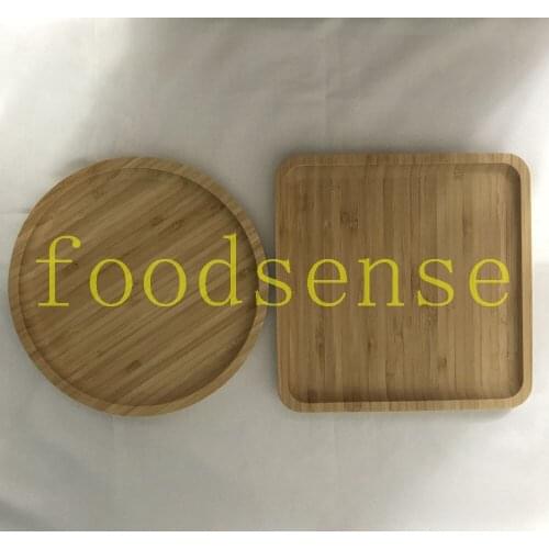 2PCS/SET Bamboo Tea Tray Bowl Plate Food tray Desktop Tray