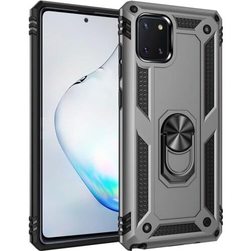 20 pcs For Samsung S10Lite Note10Lite S20Ultra S20Plus S10Plus Note10 9 8 Shockproof 360 Ring Holder Hybrid Armor Case