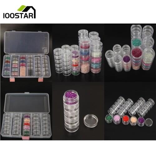 25/28 Grids New Arrival Diamond Embroidery Accessories Diamond Transparent Plastic Storage Box Jewelry Drill Organizer Box Gifts