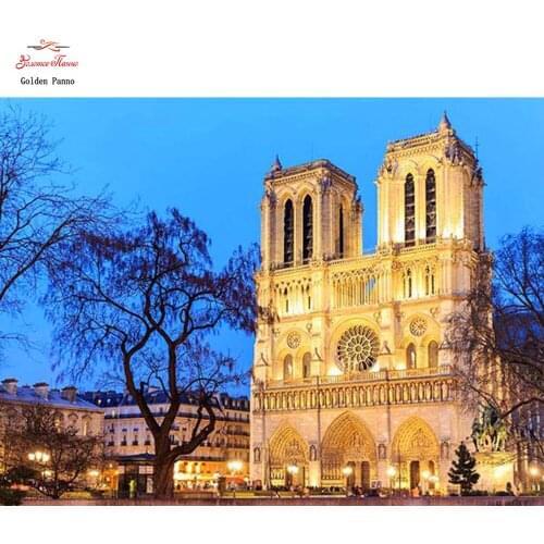 5D Diamond Painting Full Square Embroidery Notre Dame De Paris Picture Of Rhinestone Diamond Mosaic Drop Ship