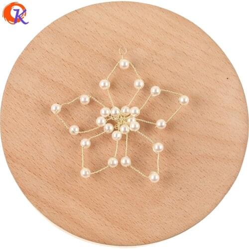 Cordial Design 30Pcs 56*57MM Jewelry Accessories/Earring Findings/Hand Made/Imitation Pearl/DIY Connectors/Jewelry Making/Charms
