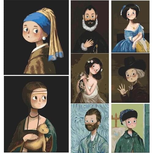 5D DIY Diamond Painting Art Cartoon Portrait Full Square/Round Inlaid Diamond Embroidery Cross Stitch New Product Mosaic Decorat