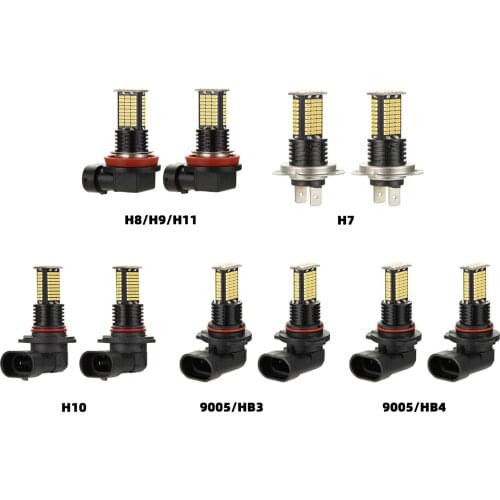 Artudatech 2PCS LED Headlight Driving Light Fog Light Lamp 3000K Yellow Bright