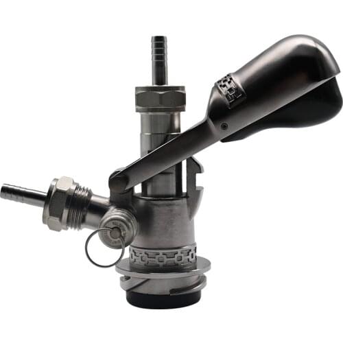 TWELVETAP D-Type Keg Coupler Dispenser- Beer Tap for Keg with Safety Pressure Relief Valve Home brewing Club Bar Beer Coupler