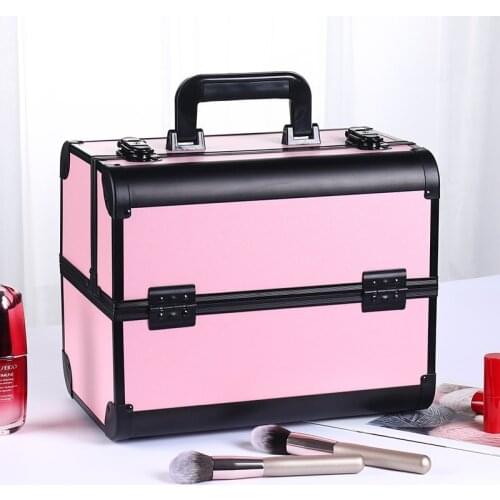 Aluminum alloy suitcases Carry on luggage makeup bag Waterproof makeup case Portable cosmetic storage bag make up bag my melody