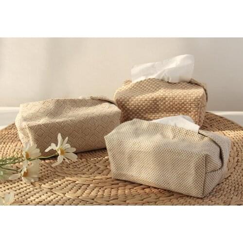 Tissue Case Napkin Holder for Living Room Table Tissue Boxes Container Home Car Papers Dispenser Holder