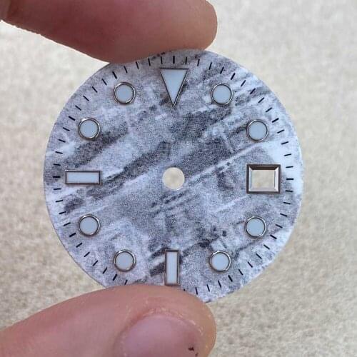 29MM Watch Dial for ETA 2836 2824 Japanese 8215 8200 821A 8205 for Mingzhu 2813 Watch Movement Blue Luminous