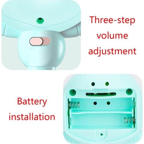 Kids Rattle Toys Bright Color Cartoon Accompany Rattle with Pleasant Music Molar Teeth for Sleeping/Playing Toys