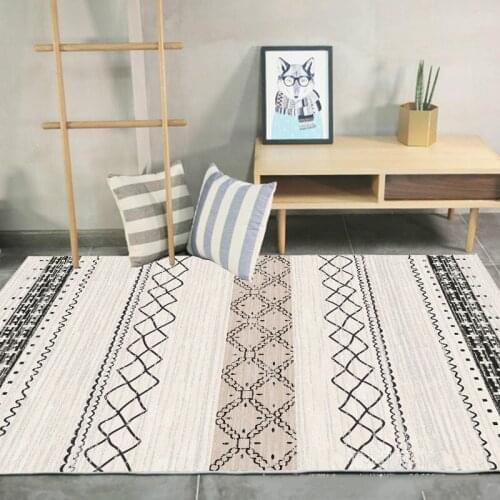 Home Large Area Rug for Living Room Coffee Table Carpet Modern Geometric Non-slip Mat Carpets for Bedroom
