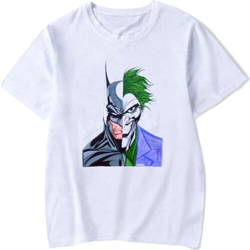Joker Salute Classic Cartoon Women Tshirts with Prints Hip Hop Design Casual Tops Fashion Streetwear Tee Shirt Femme