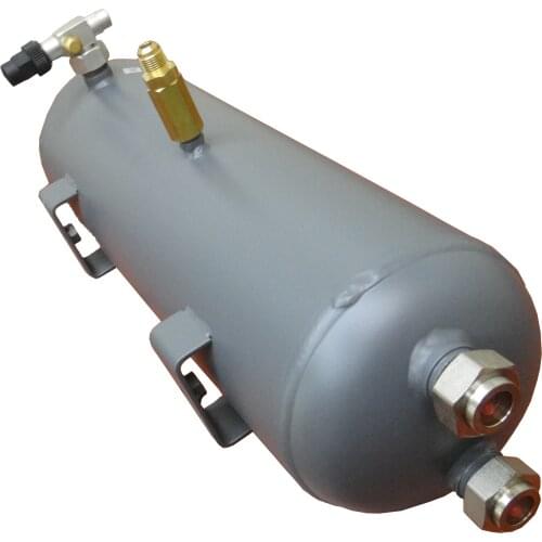 Horizontal Oil Reservoir is with rotalock valves and its purpose to facilitate easy oil fill and drain