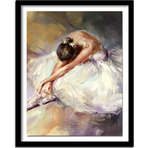 Rhinestone Diamond Embroidery Dancing Women Diy 5d Diamonds Painting Cross Stitch Ballerina Girl Embroidered Pattern