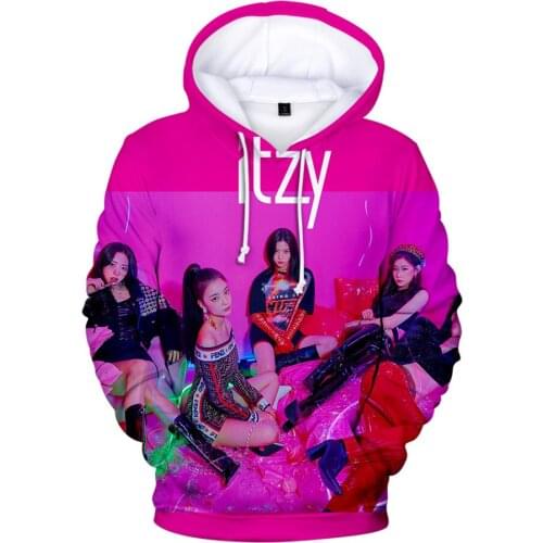 KPOP ITZY Hoodies Women Sweatshirt Moletom Casual Pullover Jacket Long Sleeve Streetwear Hoodie Fashion Plus Size Tracksuit