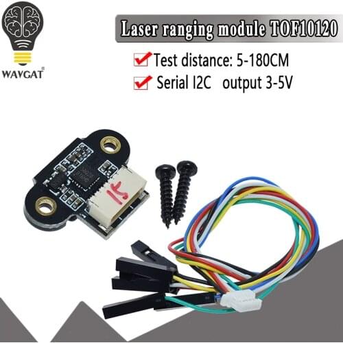 ToF10120 Laser Range Sensor Module 10-180cm Distance Sensor RS232 Interface Arduino TOF05140 UART I2C Output 3-5V