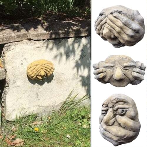 Wall Hanging Decoration Resin Decoration Pendant Don't Talk Or Listen Or Look Garden Art Ornaments @ls