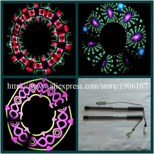 New Design Full Color 80 Pixels Led POI Magic Sticks LED Programmable Performances Nunchakus For Party Stage Show