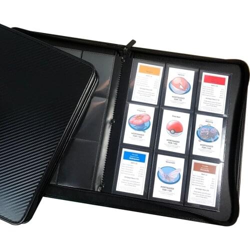 Plastic pp clear 9 pocket/ 18 pocket trading card album MTG/ CCG/ TCG game card sleeves