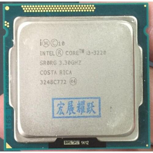 Intel Core i3-3220 i3 3220 Processor (3M Cache, 3.30 GHz) LGA1155 Dual-Core PC Computer Desktop CPU CPU