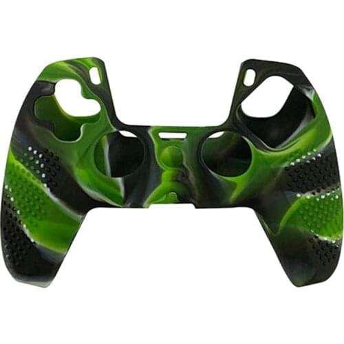 Silicone Protective Cover Is for PS5 Camouflage Silicone Anti-Sweat and Dust-Proof with Non-Slip Particles
