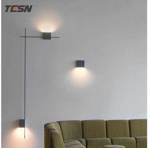 Modern wall lamp living room background wall lamp hotel aisle lighting Nordic designer minimalist strip combination wall lamp