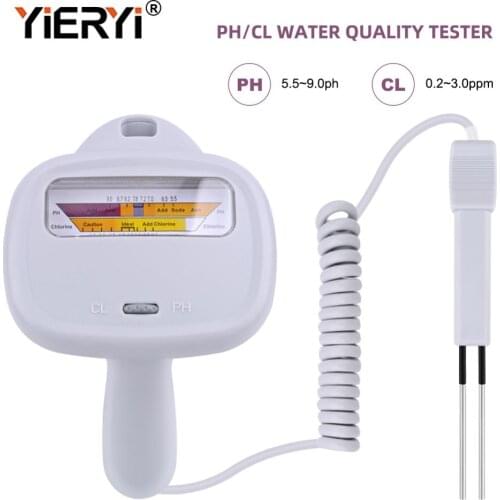 Yieryi CL Tester 2 in 1 Water Quality PH Chlorine PC-104 Portable Level Meter Analytical PH Digital Instruments Pool Spa