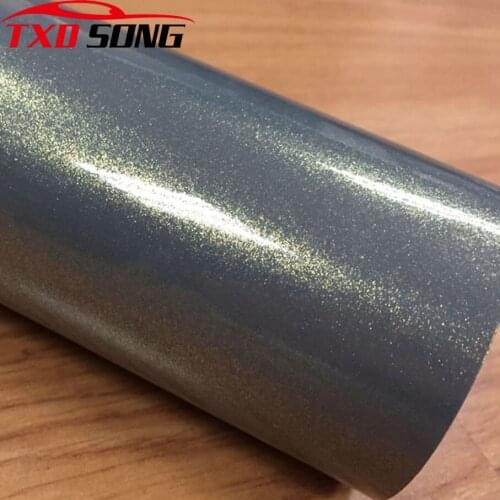 10/20/30/40/50/60X152CM Premium Grey Golden Sand pearl Glitter vinyl film for car wrapping Golden pearl vinyl sticker for car