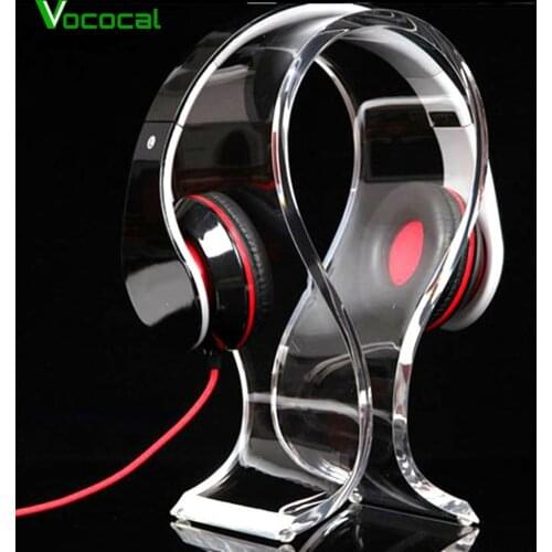 Vococal Universal Acrylic Headphone Headset Display Stand Rack Hanger Holder Shelf Bracket For Sennheiser Sony Philips Bose QC15