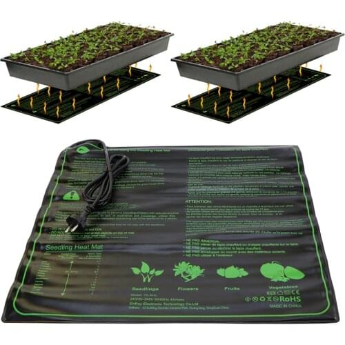 1PC Seedling Heating Mat 20x20'' Waterproof Plant Seed Germination Propagation Clone Starter Pad US UK EU AU Plug Garden Supplie
