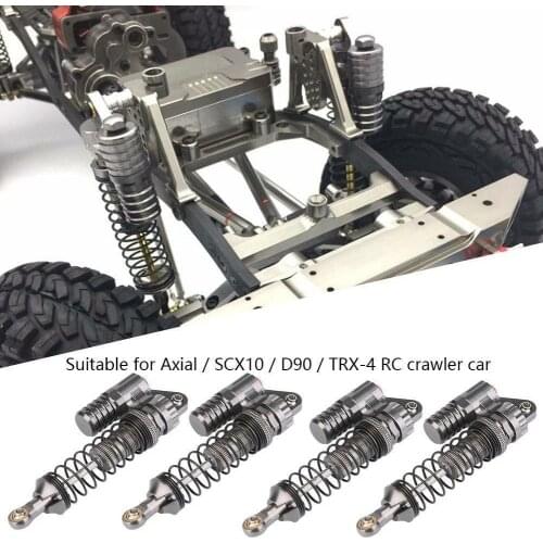 4Pcs 100mm Length Adjustable Metal Shock Absorber for Axial SCX10 TRX-4 RC 1:10 Crawler Car Upgrade Repair Replacement Parts