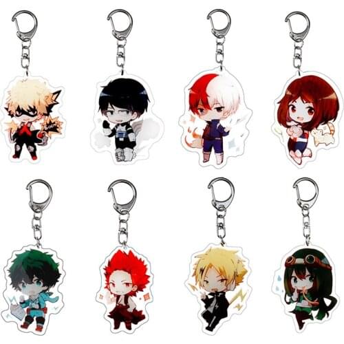 My Hero Academia Anime Acrylic Keyring Keychain Boku No Hero Academia Manga Key Rings