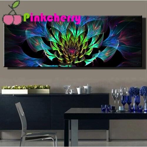 Large size 5d diy diamond painting Abstract Peacock Flower full mosaic square round embroidery needlework Home decor k105