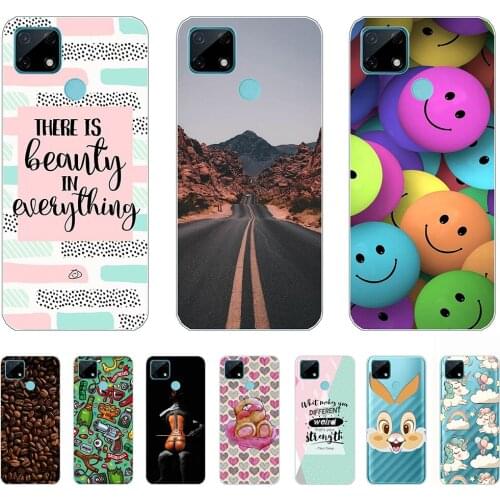 For Realme Narzo 30A Case Tpu Silicon Cartoon Animal Unicorn Shell Phone Cover on Narzo 30A Personality Fundas Coque Etui Bumper