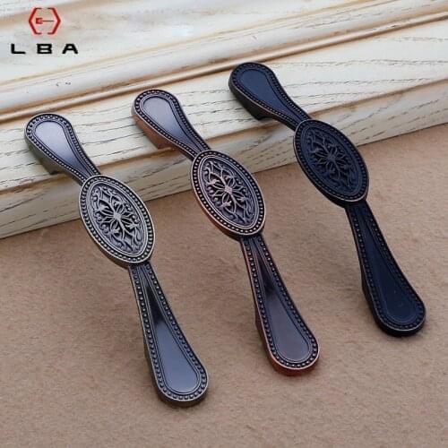 Home Improvement Zinc Alloy Decorative Furniture Push Pull Knobs Chinese Style Door Handles For Interior Doors