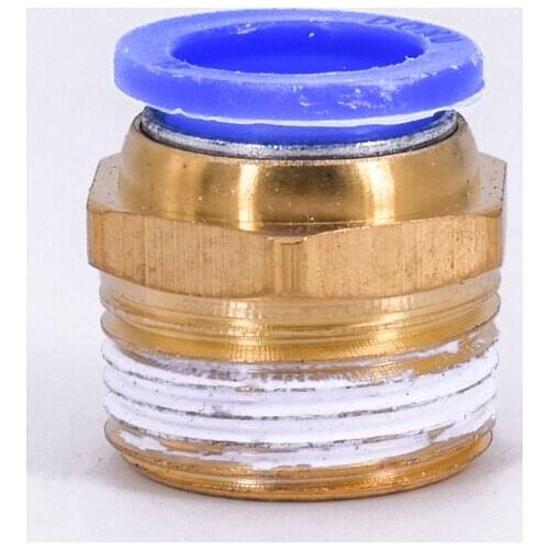 DN20 G 3/4" BSP Male x Fit Tube OD 16mm Brass Pneumatic Air Hose Quick Connector Push In Coupler Water Gas Oil