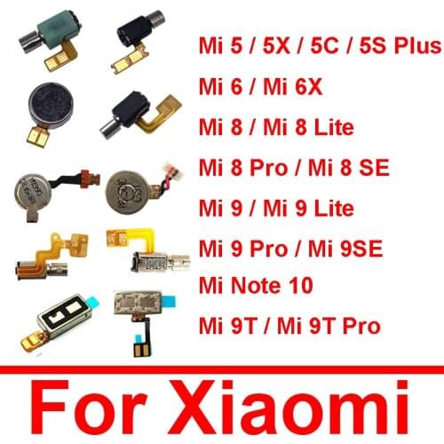 Vibrator Flex Cable For XiaoMi PocoPhone Poco F1 Mi Note 10 9 8 6 Lite Pro SE 5C 5X 5s Plus Vibration Motor Module Repair Parts