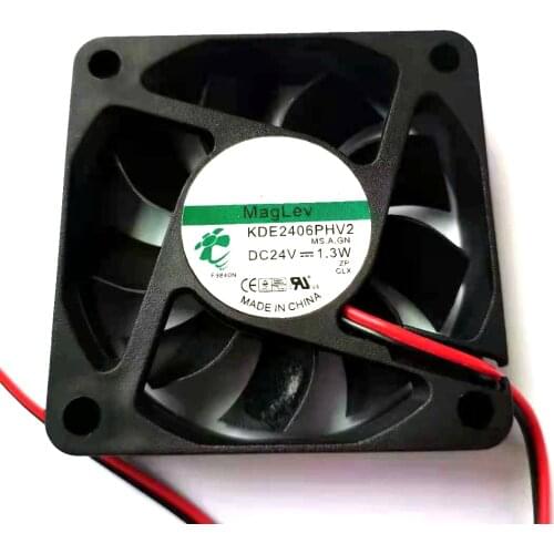 KDE2406PHV2 6015 60X60X15mm DC 24V 1.3W maglev IPC axial for Sunon cooling fan