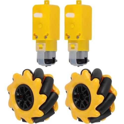 Mecanum Wheel + for TT Geared Motor Smart Robot Car Parts Accessories DIY Toy Components 48mm Mecanum Wheel