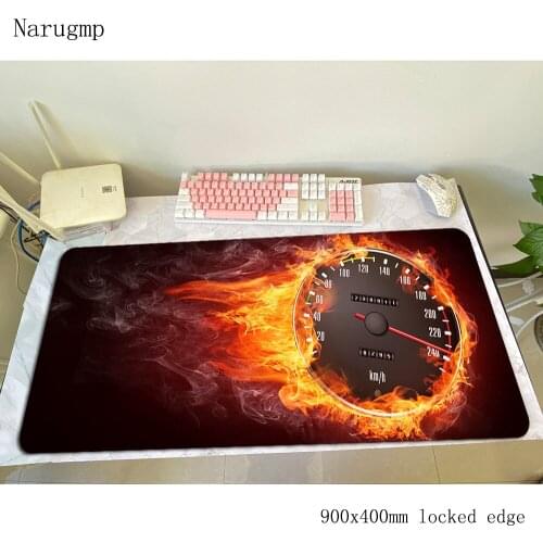 Speedometer mouse pad Cartoon Computer mat 900x400x3mm gaming mousepad large Indie Pop padmouse keyboard games pc gamer desk