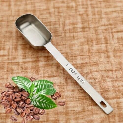 Hot Stainless Steel Measure Spoon Long Handled Coffee Protein Milk Powder Scoops Spoon Measuring Scale Tool Kitchen Accessories