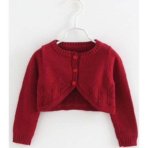 Fashion Child Outfits 2021 Spring Autum New Cute Girls Sweater Small Shawl All-Match Style Casual Coat 2-10 Years Kids Clothing