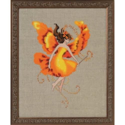 Embroidery Cross Stitch Kit Patterns 11CT 14CT Needlework DIY DMC Counted Cross Stitch Kits NC 251 Autumn Flame Fairy