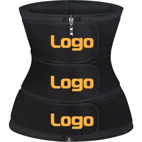 Waist Trainer Body Shaper Neoprene Tummy Shaper Sweat Belt Logo Print Waist Trainer Customize Slimming Corset Reducing Belt