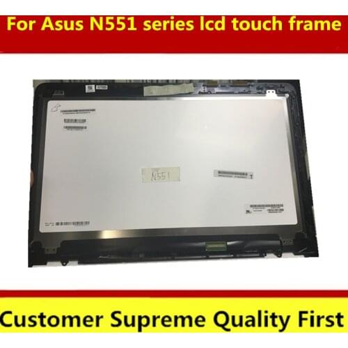 New original LCD screen with bezel For Asus N551 N551J N551JK N551JB N551JM N551JV N551JW N551VW front bezel cover free shipping