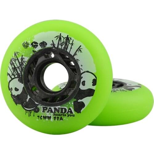 Original PANDA inline skating wheel durable frosted with 88A hardness for sliding wheels braking fat wheels [72mm 76mm 80mm]