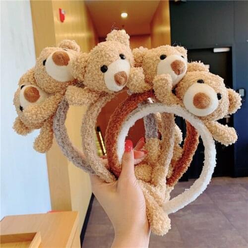 Korean Cute Bear Shape Headband For Girls Headbands Hair Hoops Fashion Winter Accessories