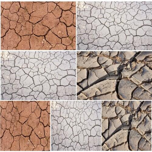 Retro Land Soil Cracking Photography Backdrop Background Studio Art Photo Prop