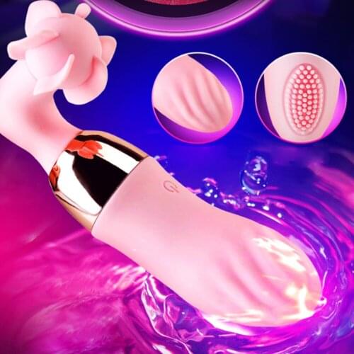 G Spot Vibrator Sex Toy For Women Dildo Vibrador Rotating Tongue Licking Remote Control Adult Sextoy Erotic Sexy Dildosex Toy L1