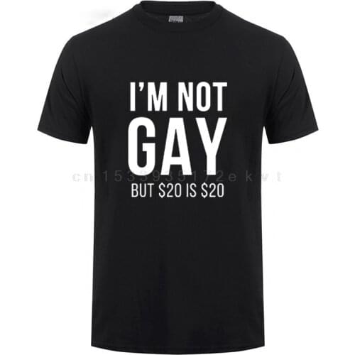 I'm Not Gay But 20 is 20 Funny T-shirt For Man Bisexual Lesbian LGBT Gay Pride Birthdays Party Gifts T Shirt