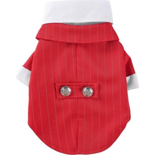 1PC Pet Wedding Coat Dog Clothes Tuxedo Suit Shirt With Removable Bow Tie Formal Outfit Party Puppy Dogs Costumes